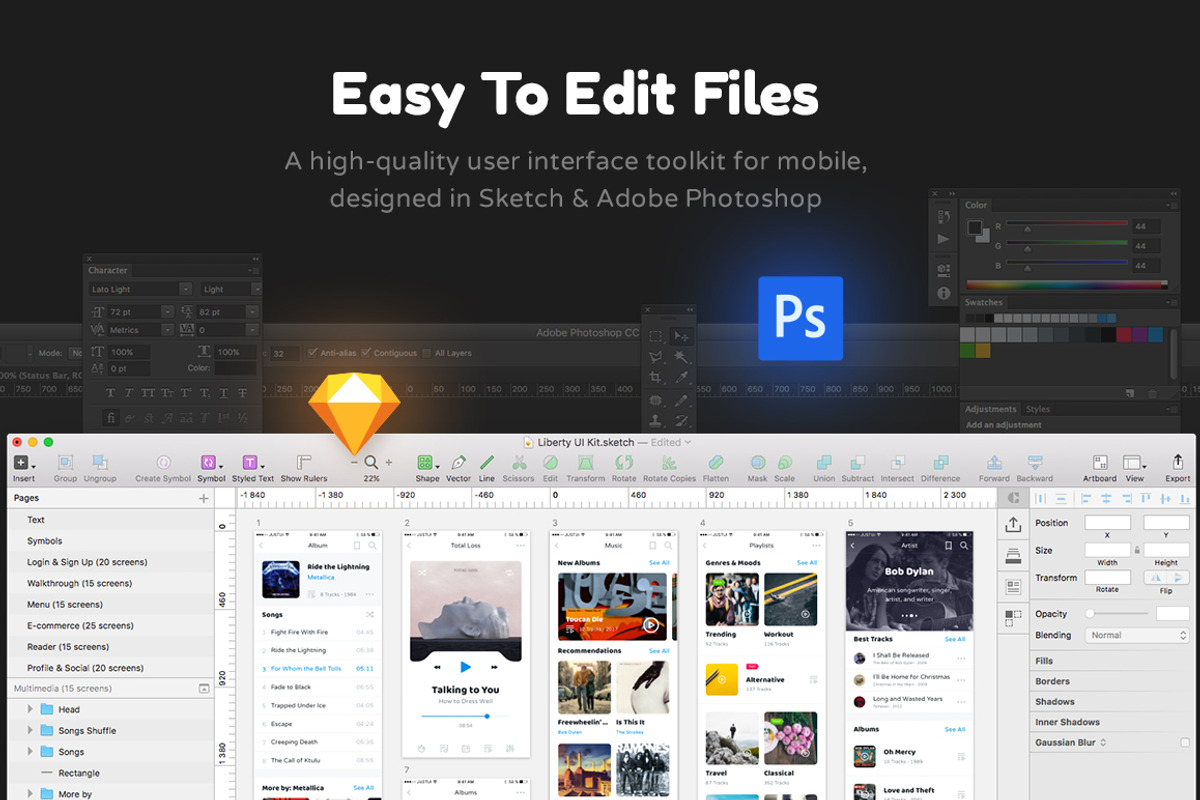 Liberty Mobile UI Kit, an UI Kit Template by Just UI (Photo 6 of 7)
