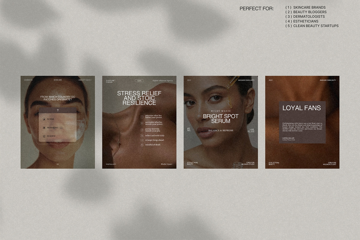 Canva Post Templates for Skincare preview 2