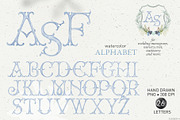Blue monogram letters crest initials, a Decorative Illustration by GrafikBoutique (Thumbnail 1 of 3)