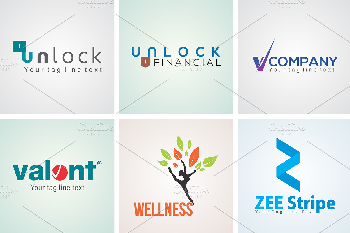 Modern Logo Mark Template Set-22