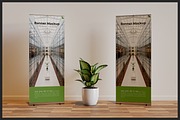 Indoor Roll-Up Banner Mockup, an Advertising Mockup by Muhazdinata (Thumbnail 9 of 10)