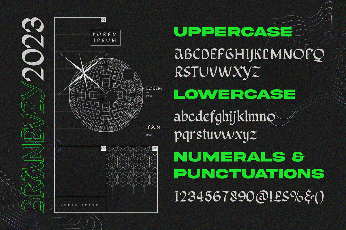Blackletter Typeface Font, a Blackletter Font by Graphue (Photo 5 of 9)