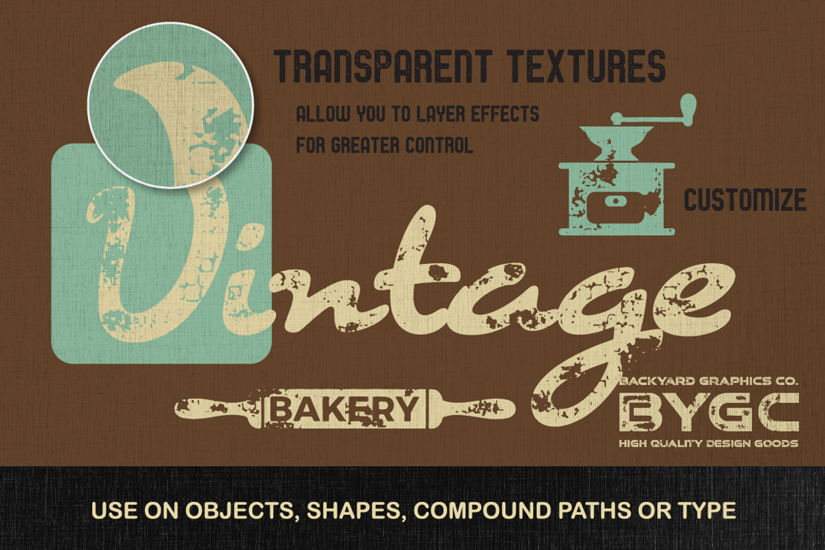 LetterPress Vector Texture Effects preview 4