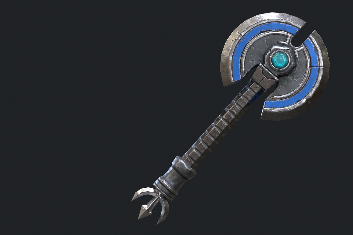 5 Fantasy Stylish Hand Axe -PBR-, an Object 3D Model by TFE Game Art (Photo 8 of 16)
