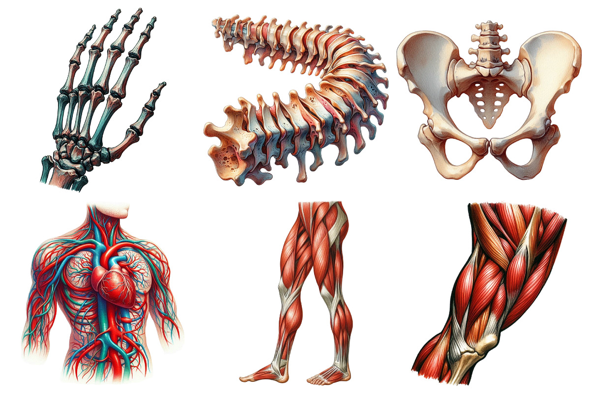 Human Anatomy, Medical Clipart, an Illustration by Pixels.Craft (Photo 2 of 7)