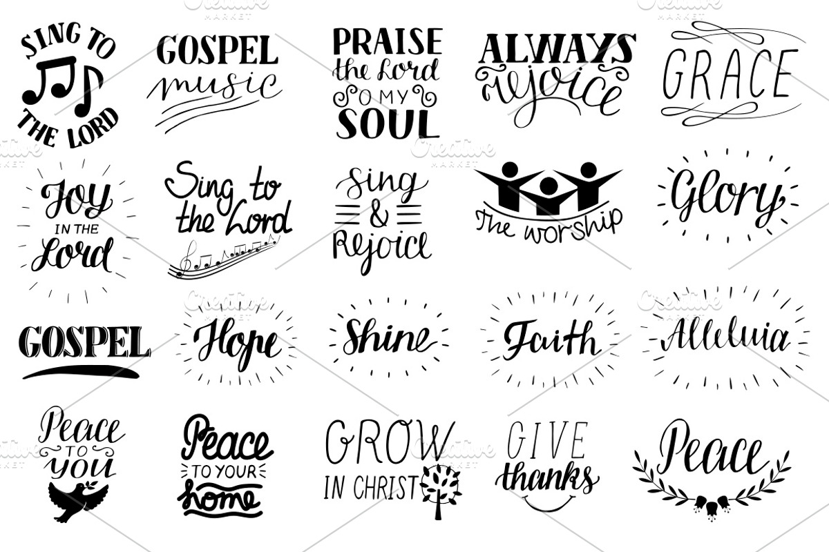 120 CHRISTIAN QUOTES, an Illustration by Ola-la-la (Photo 4 of 15)