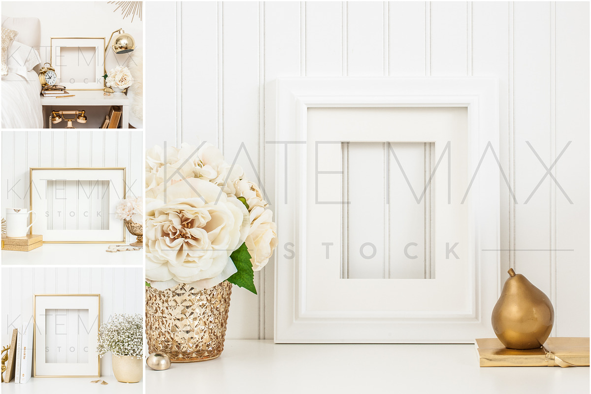 Gold Frames Stock Photo Bundle, a Print Template by Styled Stock House (Photo 2 of 4)