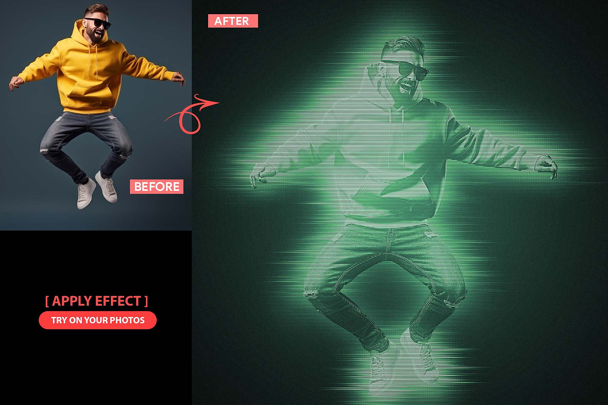 Hologram Gothic Photoshop Action, an Action Add-On by MRI STUDIO (Photo 10 of 16)