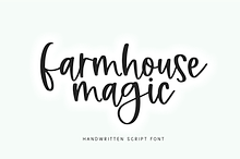 Farmhouse Magic | Modern Script Font