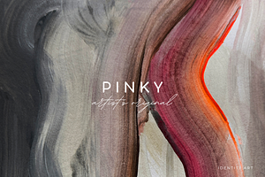 PINK AND GREY ABSTRACT ART, an Illustration by identity.ART