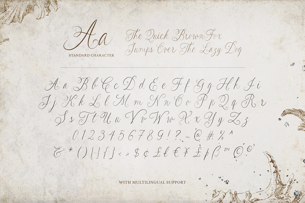 Les Bridgetise - Old Cursive Script, a Script Font by Sarid Ezra (Photo 9 of 9)
