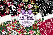 Spooky Christmas seamless Patterns, a Pattern Graphic by Sonch' s Curiosities (Thumbnail 1 of 3)