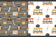 Graduation Clipart and Patterns, a Pattern Graphic by Drafts n Doodles (Thumbnail 9 of 11)