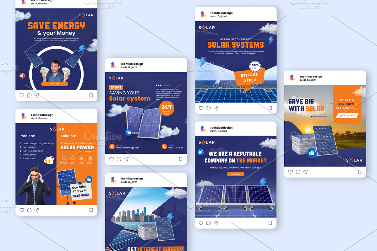 Solar System Marketing Post, a Social Media Template by IconexUI (Photo 4 of 7)