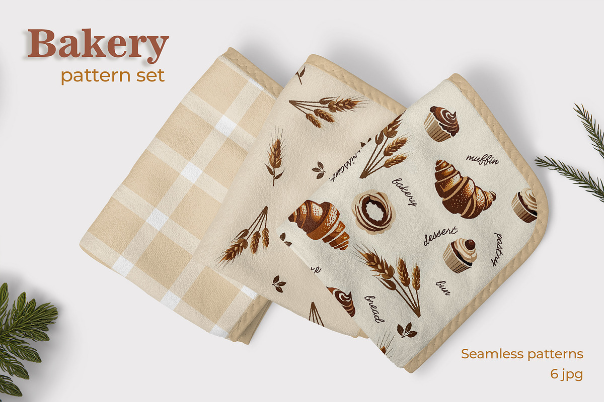 Pattern set Bakery, a Pattern Graphic by L- design studio (Photo 2 of 6)