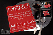 Menu Mockup - VOL 1, a Mockup by Simetrica Labs (Thumbnail 1 of 4)