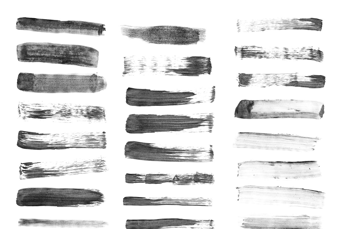 163 Wet Paint Strokes - Brush Set preview 2