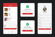 Redfudz - Food Mobile App UI Kit, an UI Kit Template by Kmg Design (Thumbnail 5 of 6)