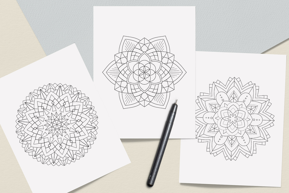Sacred Geometry Mandala Coloring Boo, a Graphic by MISTstudioDesign (Photo 7 of 8)