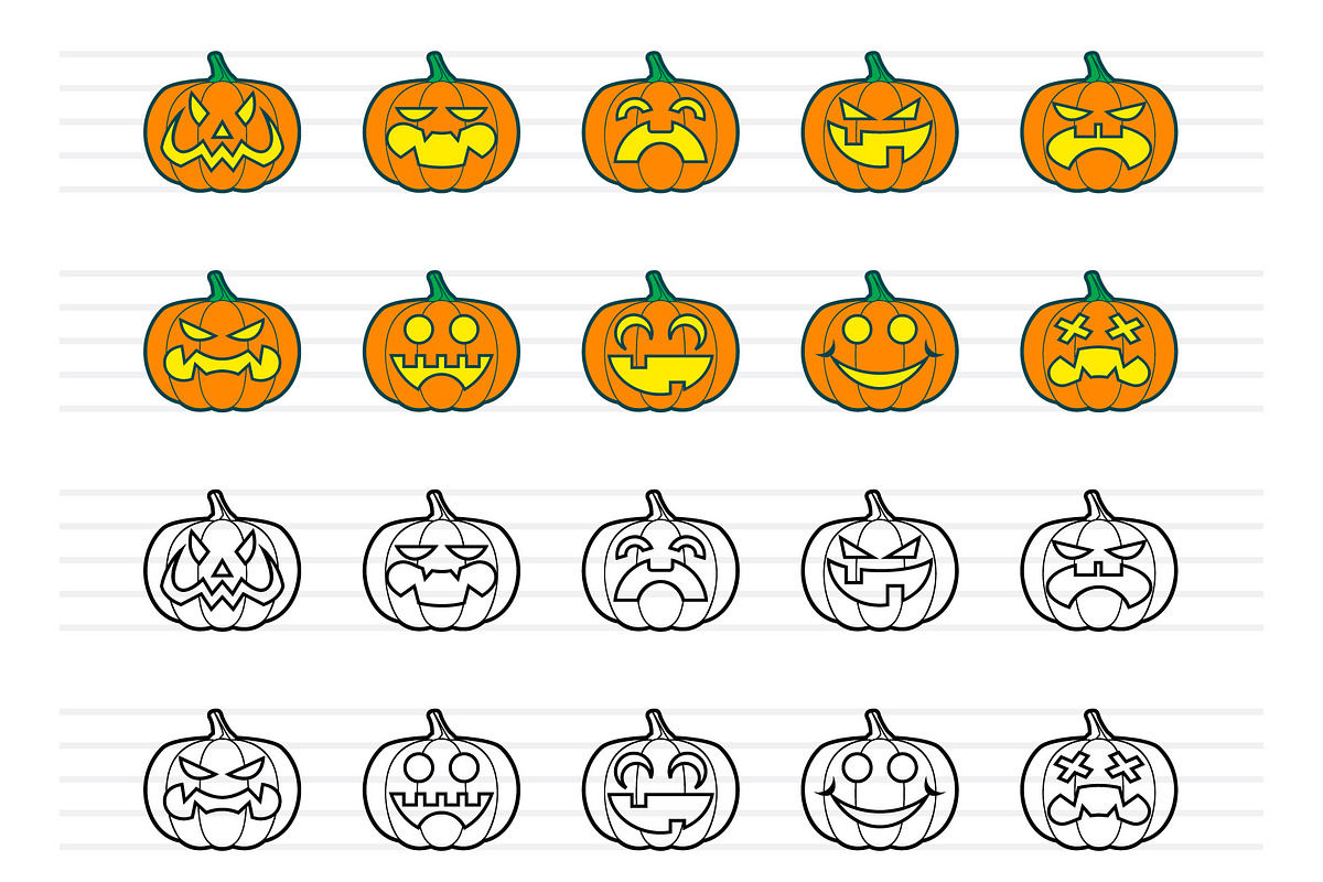 Halloween Pumpkins Icons, an Icon by doghead (Photo 2 of 3)