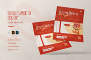 Dessert Made to Delight - Flyer, a Flyer Template by VUNIRA (Thumbnail 1 of 3)