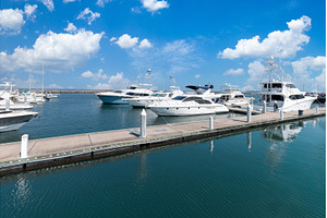 Mexico, marina and yacht club in