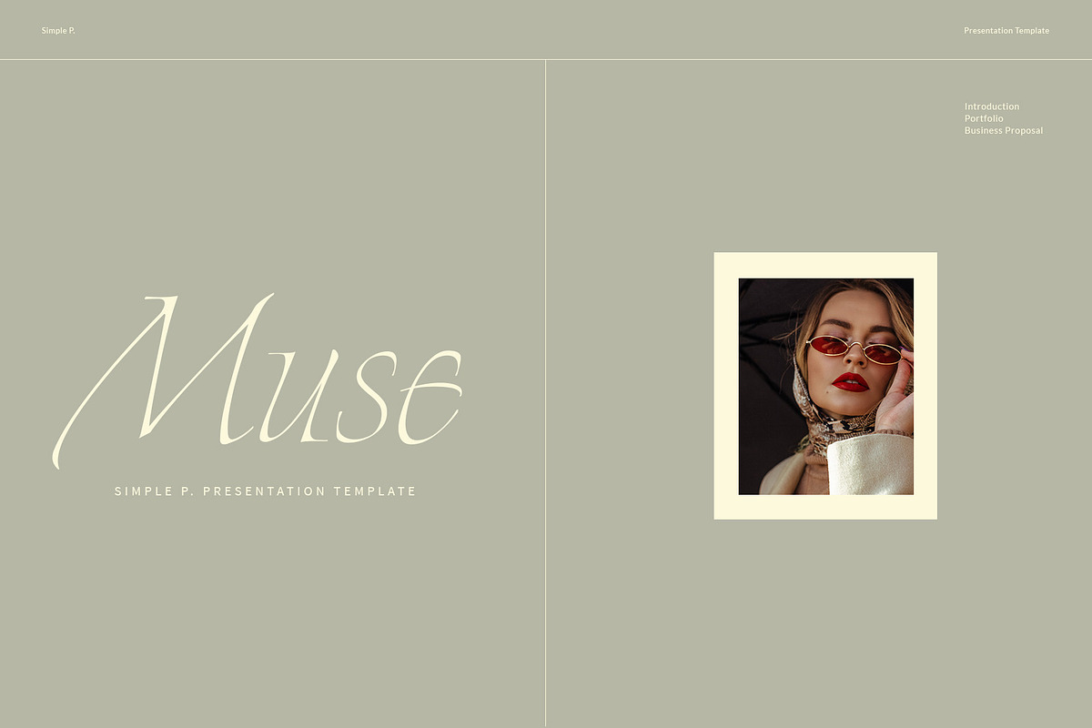 Muse PowerPoint Template, a Presentation Template by Simple P. (Photo 2 of 12)