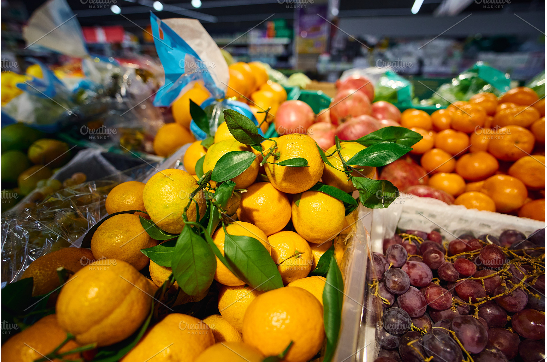 Vibrant display of fresh citrus, a Food & Drink Photo by darksoul72