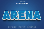 Arena 3d Editable Text Effect, a Layer Style Add-On by bdrobin (Thumbnail 1 of 2)