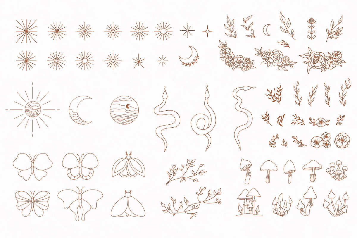 AESTHETIC MAGIC BUNDLE, a Decorative Illustration by roskque (Photo 6 of 69)