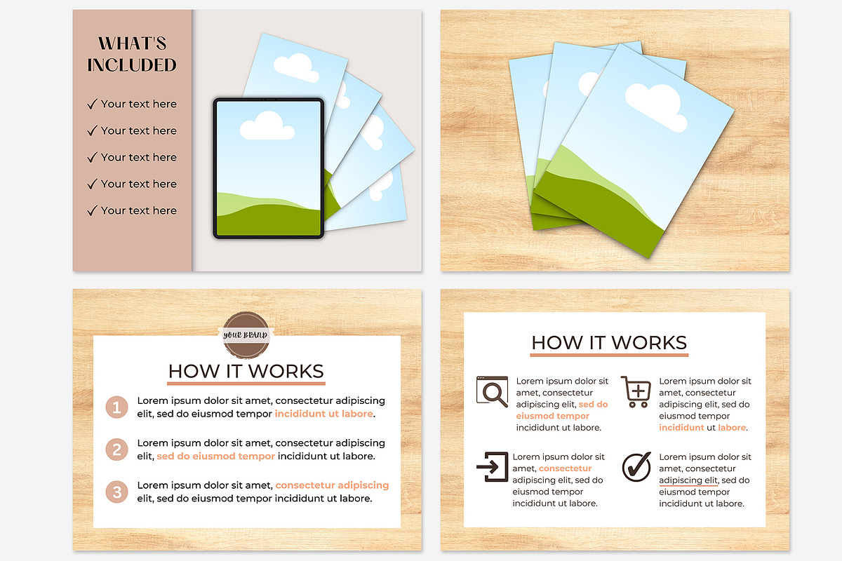 Planner Mockups Listing Templates, a Books & Magazine Mockup by NoemieDesigns (Photo 5 of 5)