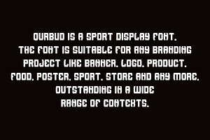 Qurbud - Sport & Premium Font