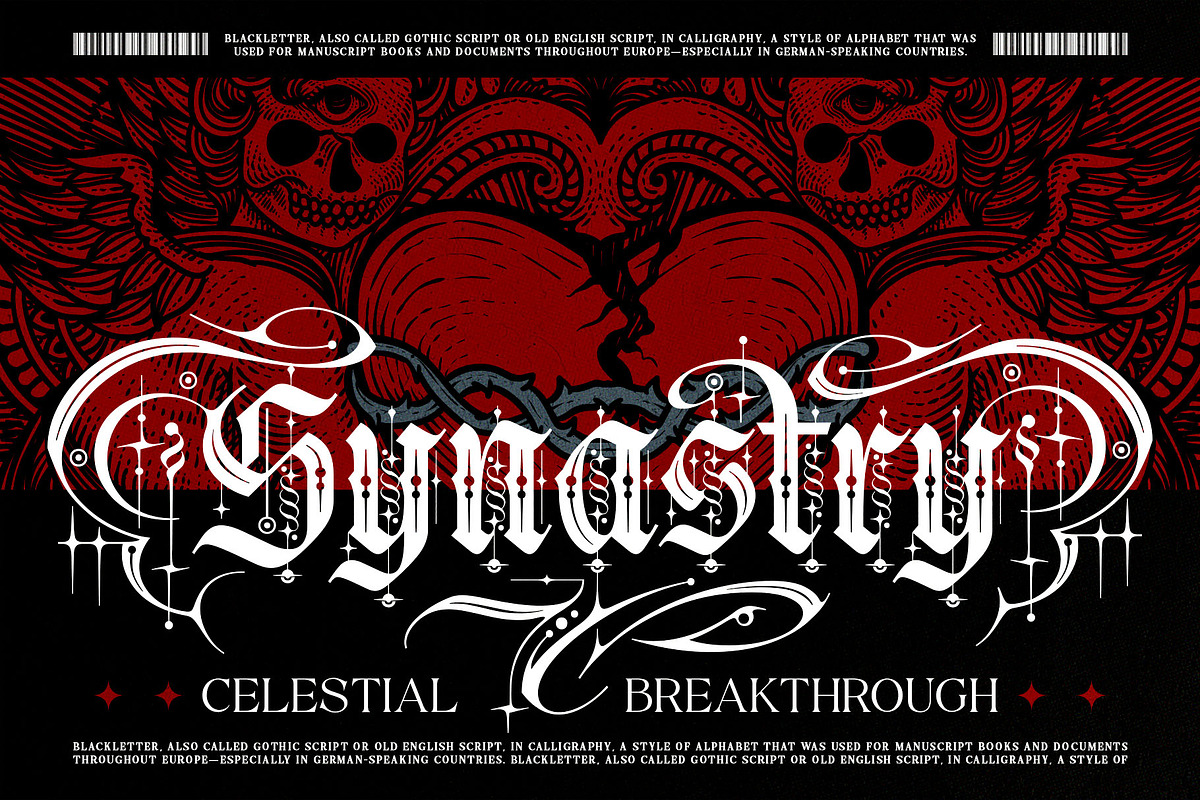 Gryphire Black Typeface, a Blackletter Font by alit design (Photo 2 of 20)