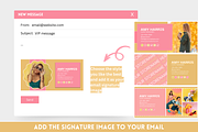 Email Signature Templates, an Email Template by SunshineStudioBoutique (Thumbnail 4 of 9)