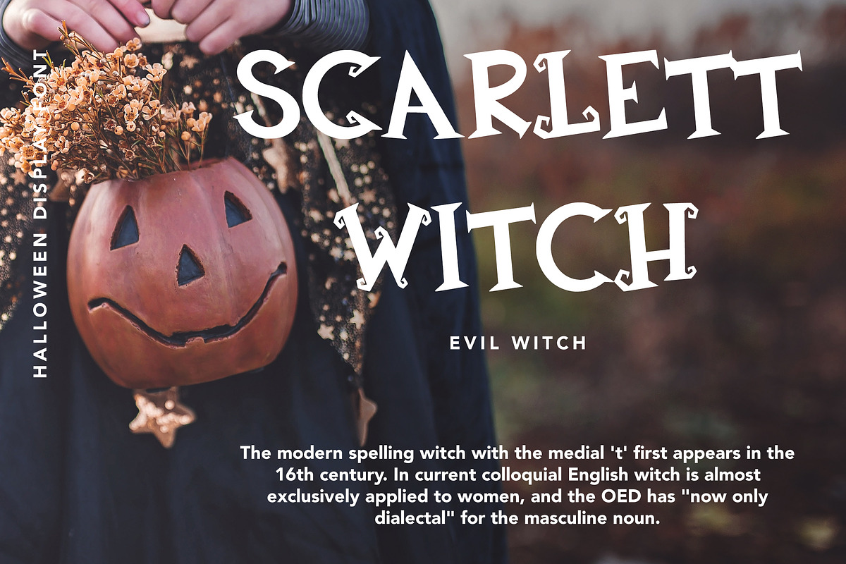 Black Wizard - Halloween Display, a Handwritten Font by Arendxstudio (Photo 4 of 9)