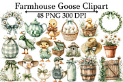 Farmhouse Goose Clipart, an Illustration by Design Market (Thumbnail 1 of 5)