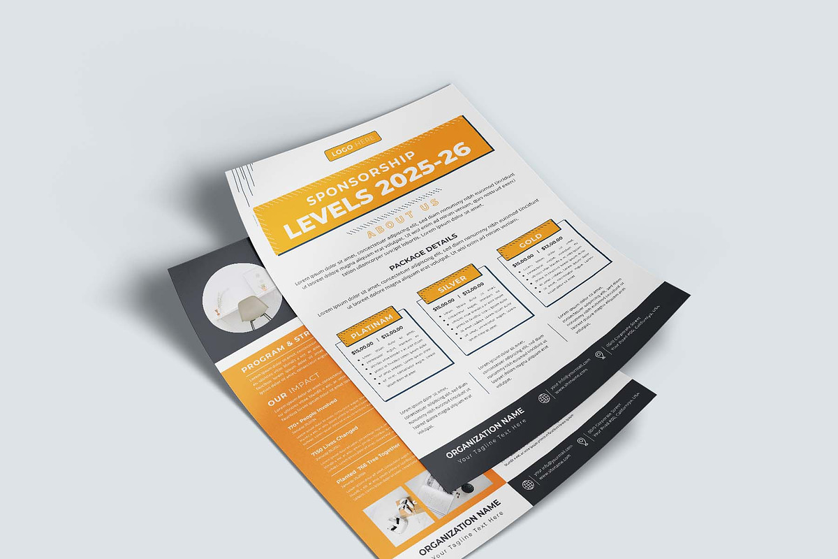 Event Sponsorship Level Menu, a Flyer Template by design_hut (Photo 2 of 4)