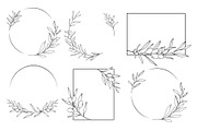Olive Branch Line Art Clipart SVGs, a Decorative Illustration by Stellalunarts (Thumbnail 6 of 12)