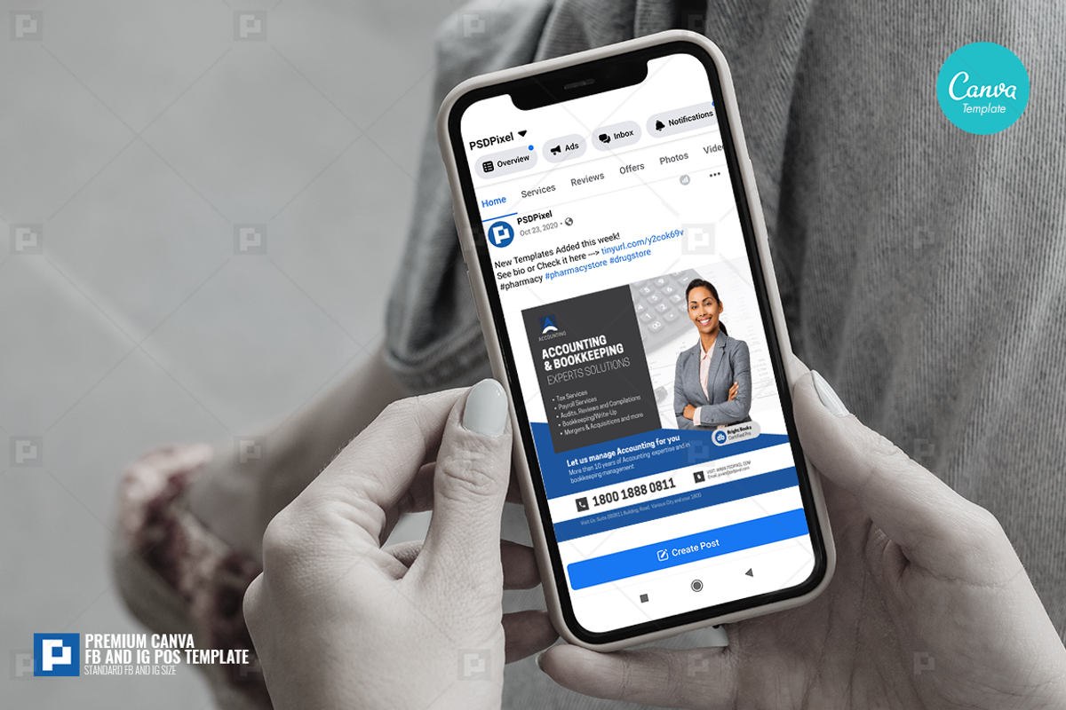 Accounting Company Services Posting, a Social Media Template by PSDPixel (Photo 4 of 4)