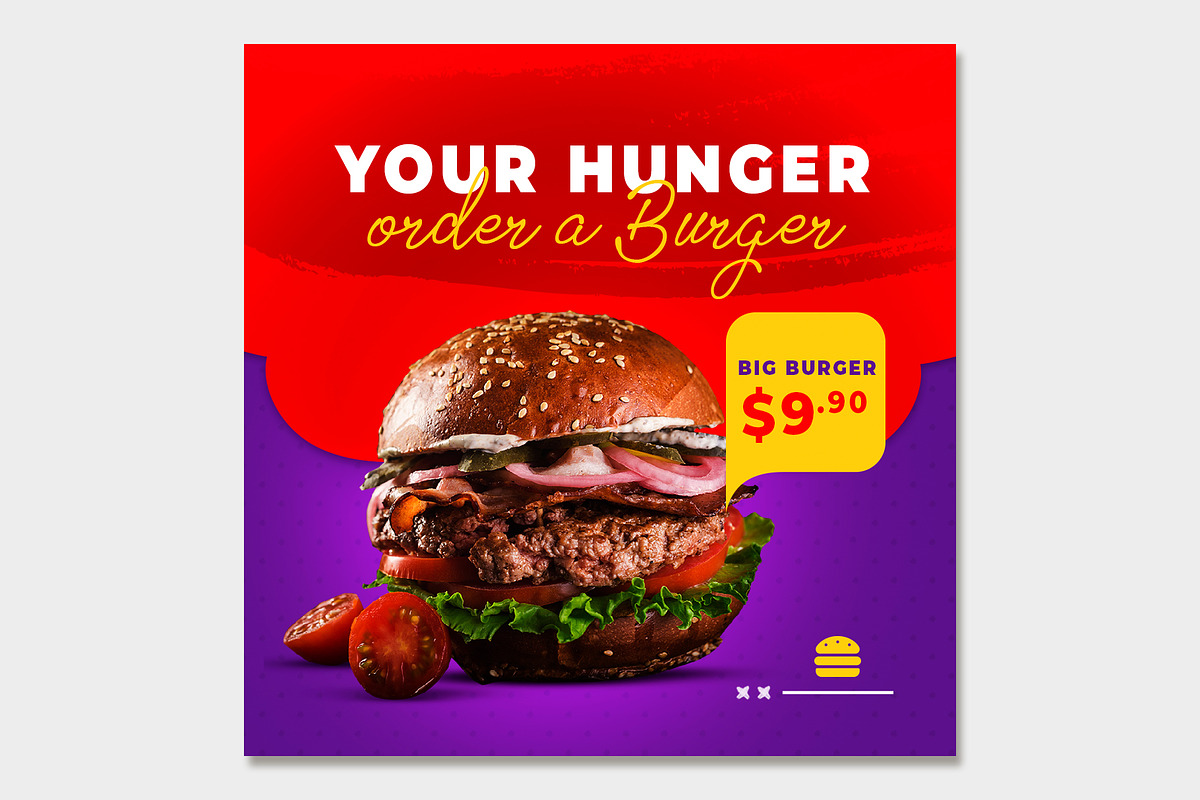 Social Media Fast Foods Template, a Social Media Template by rogeriomarcos (Photo 2 of 11)