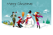 Christmas Cards and Banners Bundle, a Seasonal Illustration by ÁRTICA (Thumbnail 16 of 19)