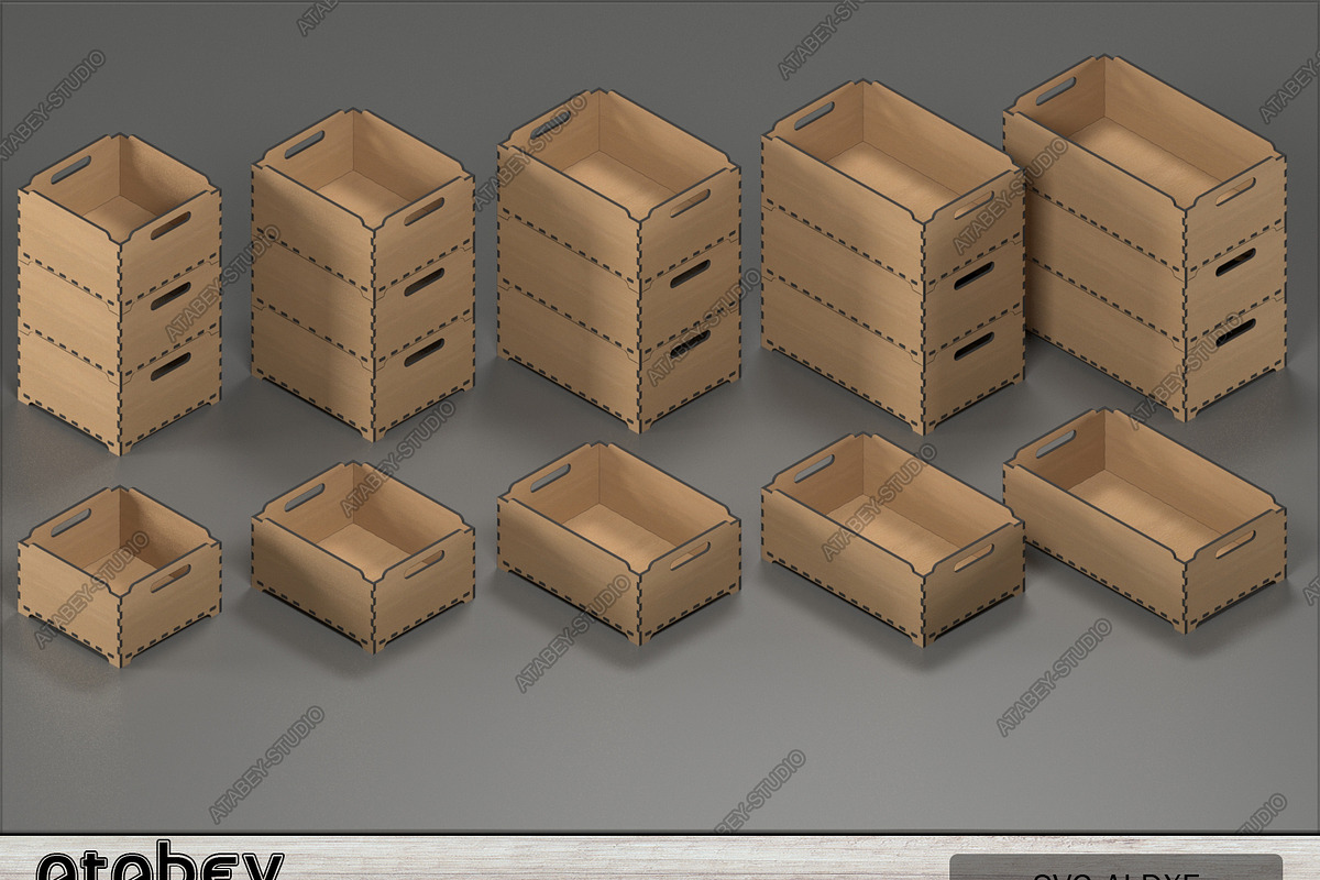 9 Size Stackable Box - Modular Boxes