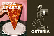 Pizza and Pasta Illustrations, a Food Illustration by AnnArt (Thumbnail 6 of 11)