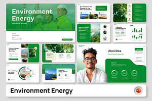 Environment Energy PowerPoint, a Presentation Template by Premast