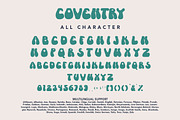 Coventry - Groovy Retro Font, a Script Font by AQR Studio (Thumbnail 8 of 9)