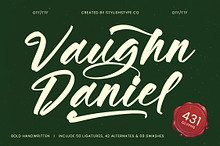 Vaughn Daniel Bold Handwritten Font