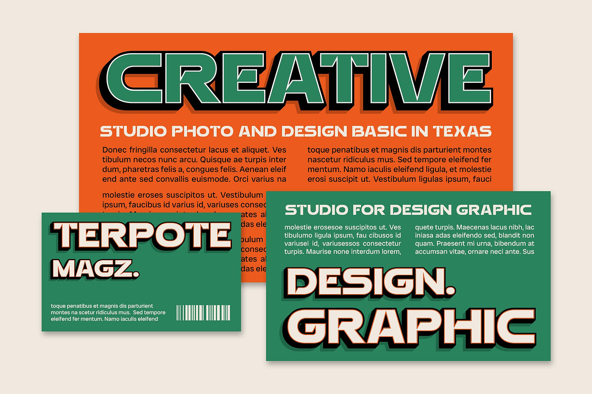 Aldercy 3D, a Sans Serif Font by Craft Supply Co. (Photo 7 of 8)