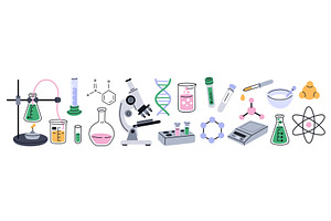 Chemistry tools. Chemical or, an Illustration by YummyBuum