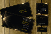 Black Gold Wedding Invitation Suite, an Invitation Template by Elegrad Design Agency (Thumbnail 8 of 9)