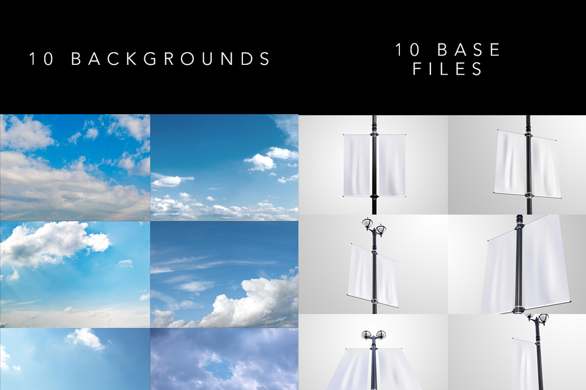 Lamp Post Banner Mock-up, an Advertising Mockup by GK Creative (Photo 7 of 7)